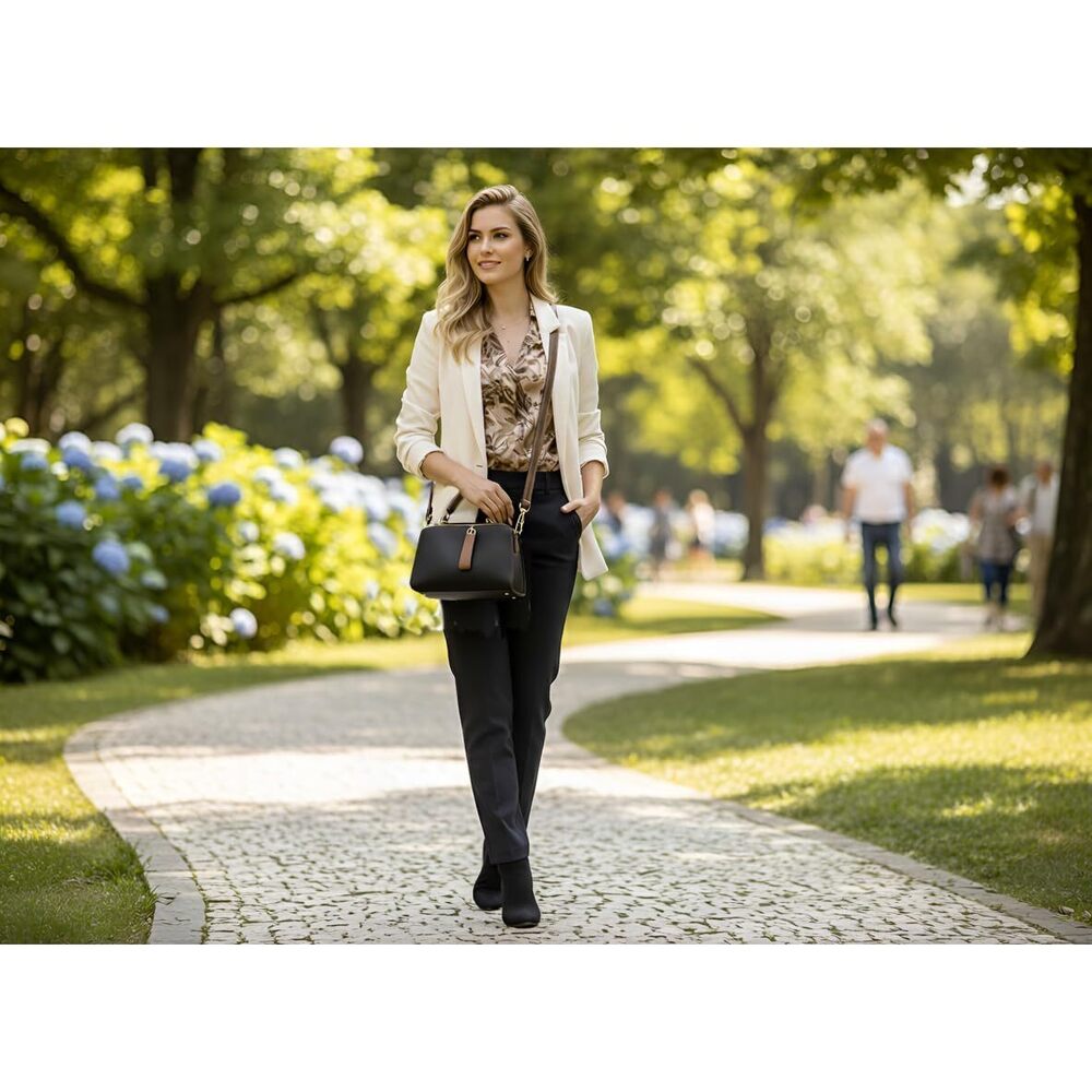 1624 Crossbody Bags Shoulder Bags Faux Leather Handbag Dual Straps, Dual - Picture 2 of 7